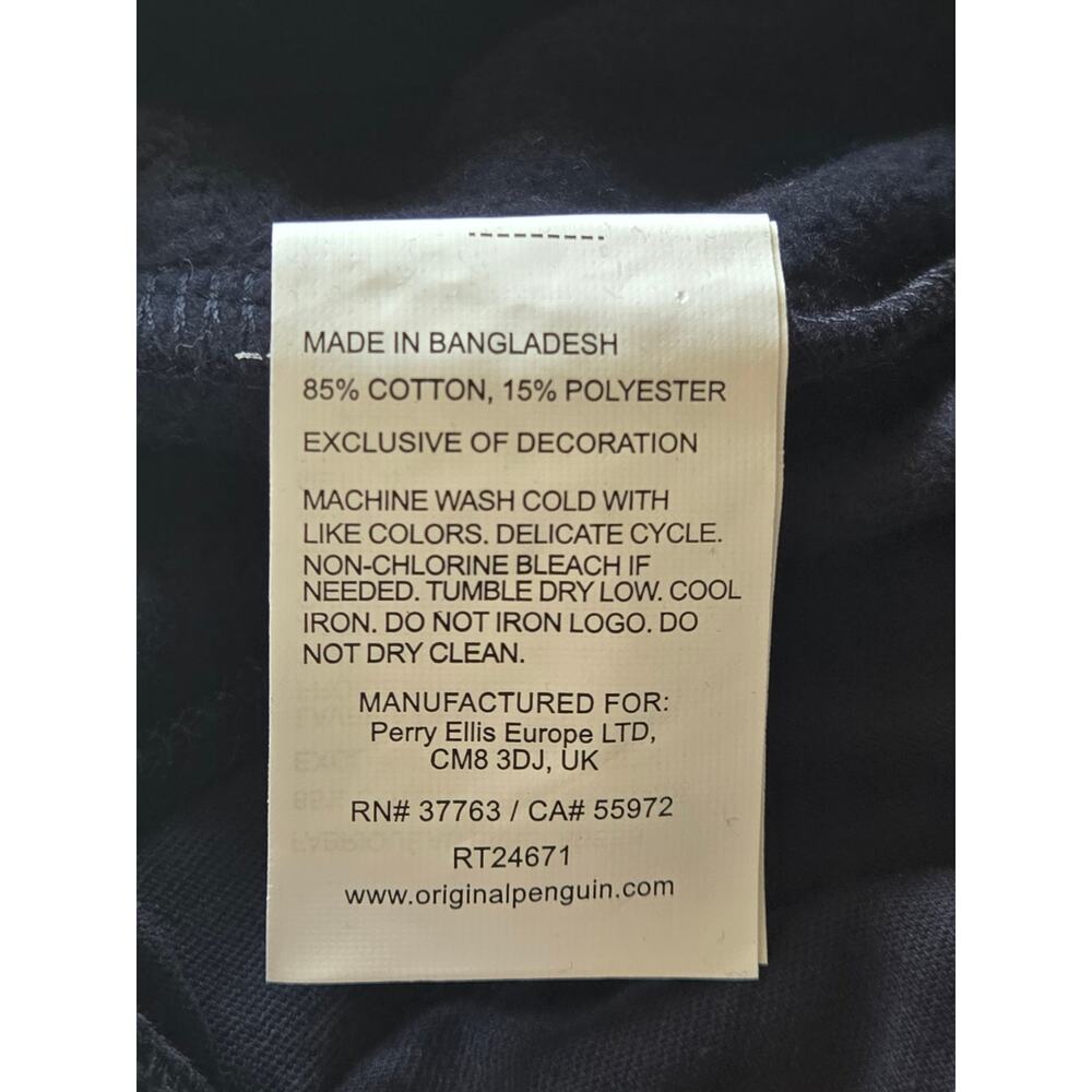 Original Penguin Track Jacket New Zip Men's Casual Soft Navy Green Sport Medium - Picture 10 of 11